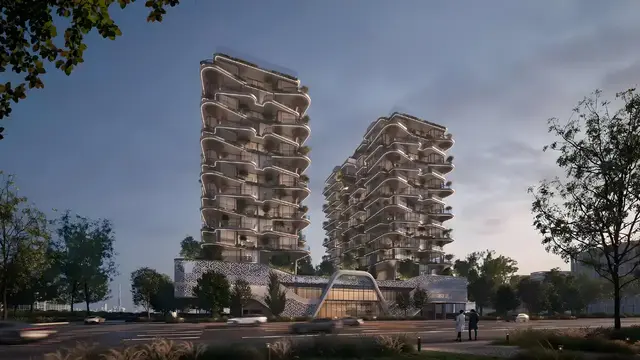 Treppan Serenique Residences by Fakhruddin Properties building view